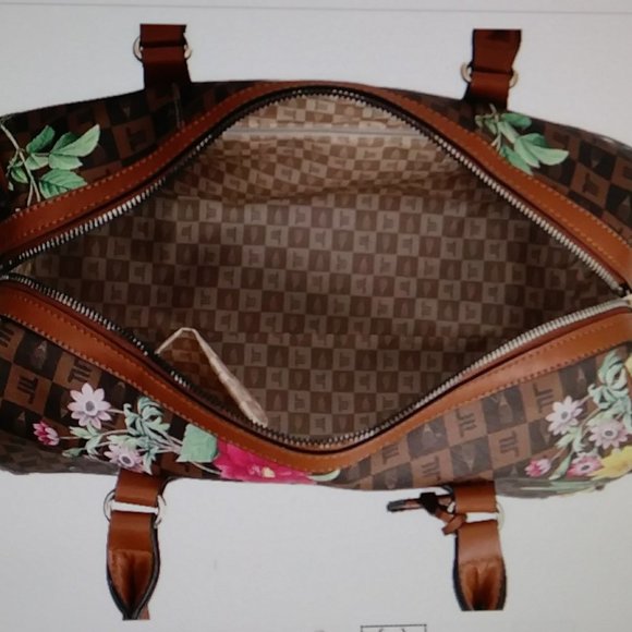 London Fog Calla Signature Satchel Bag - Picture 4 of 15